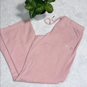 Pink boyfriend sweatpants